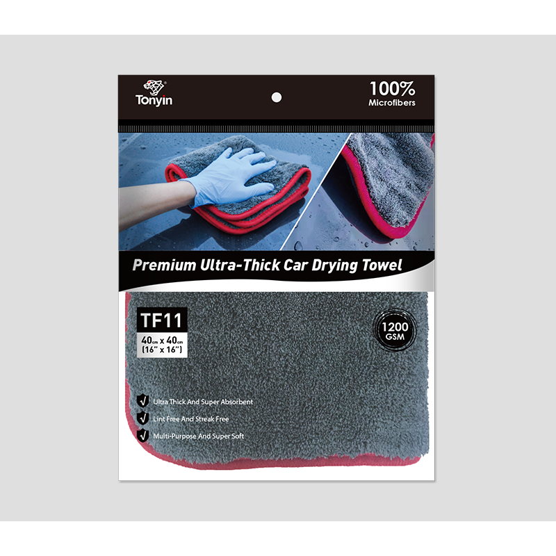 PREMIUM ULTRA-THICK CAR DRYING TOWEL (40X40cm ,1200gsm)- TF11