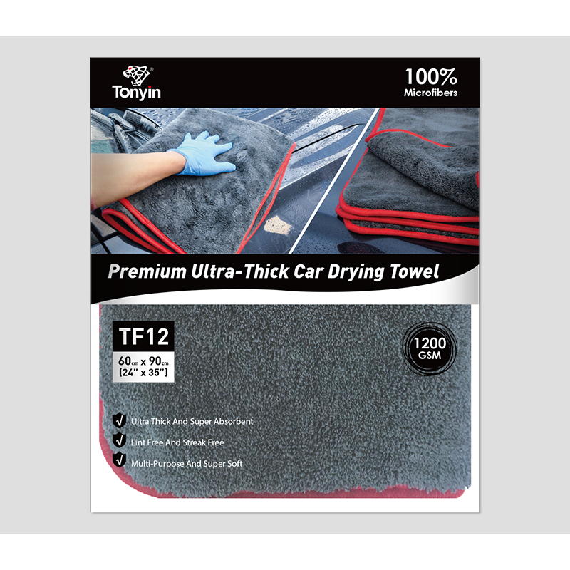 PREMIUM ULTRA-THICK CAR DRYING TOWEL (60X90cm, 1200 gsm) -TF12