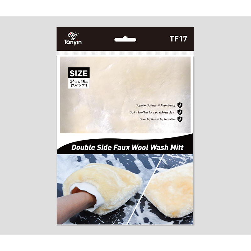 TONYIN DOUBLE SIDE MICROFIBER WASH MITT